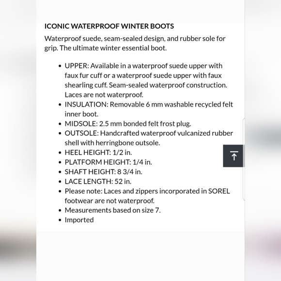 Sorel Joan Of Artic Waterproof Suede Faux Fur Trim Gray Color Way Womens 6.5 - Picture 11 of 11